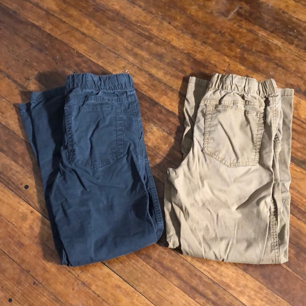 Pair of Cat and Jack Pull up Trouser Khaki pants Sz 12